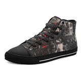 High-Top Canvas Shoes Street Brush Strokes Painting