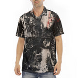 Men's Polo Shirt Street Brush Strokes Painting