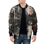 Bomber Jacket Street Brush Strokes Painting