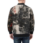 Bomber Jacket Street Brush Strokes Painting
