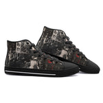 High-Top Canvas Shoes Street Brush Strokes Painting