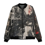 Bomber Jacket Street Brush Strokes Painting