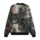 Bomber Jacket Street Brush Strokes Painting