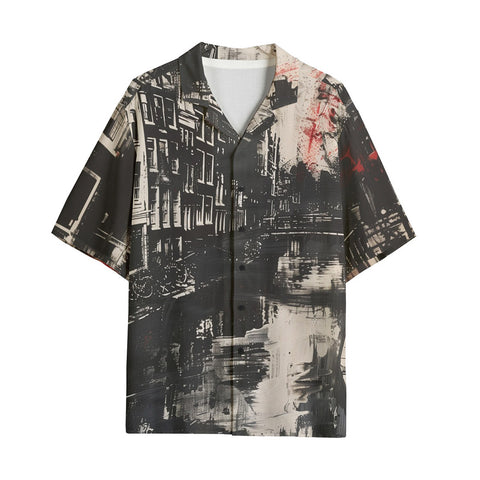 Hawaiian Shirt Street Brush Strokes Painting