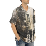 Hawaiian Shirt Abstract Painting Urban Cityscape
