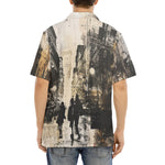 Hawaiian Shirt Abstract Painting Urban Cityscape