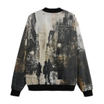 Bomber Jacket Abstract Painting Urban Cityscape