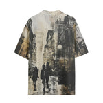 Hawaiian Shirt Abstract Painting Urban Cityscape