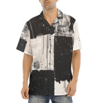 Hawaiian Shirt Black And White Modern Art Abstraction