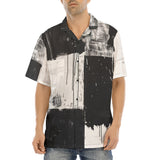 Hawaiian Shirt Black And White Modern Art Abstraction