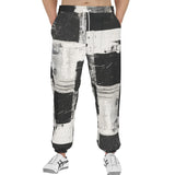 Men's Sweatpants Black And White Modern Art Abstraction