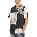 Hawaiian Shirt Black And White Modern Art Abstraction