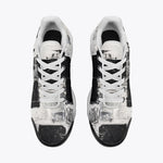 Air Cushion Sneakers Black And White Modern Art Abstraction
