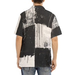 Hawaiian Shirt Black And White Modern Art Abstraction