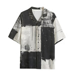 Hawaiian Shirt Black And White Modern Art Abstraction