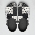 Classic Clogs Black And White Modern Art Abstraction