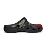 Classic Clogs Modern Art Abstraction Black and Red