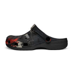 Classic Clogs Modern Art Abstraction Black and Red