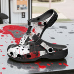 Classic Clogs Modern Art Abstraction Black White and Red