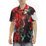 Men's Polo Shirt Graffiti Chaotic Collage