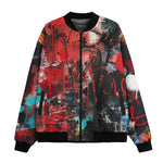 Bomber Jacket Graffiti Chaotic Collage