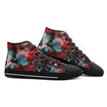 High-Top Canvas Shoes Graffiti Chaotic Collage