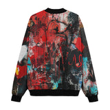 Bomber Jacket Graffiti Chaotic Collage