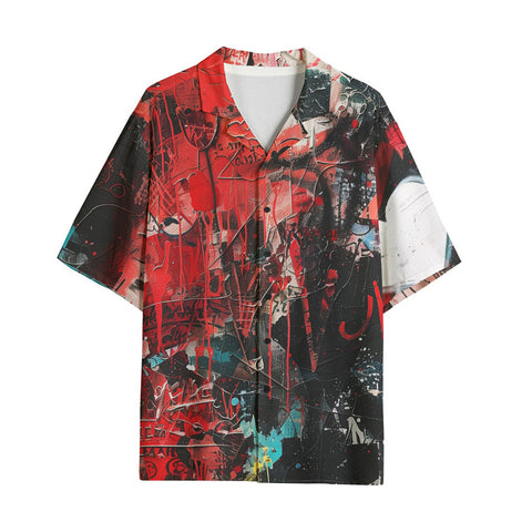 Hawaiian Shirt Graffiti Chaotic Collage
