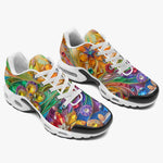 Air Cushion Sneakers Sparkling Gemstones with Flowers