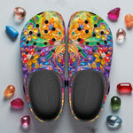 Classic Clogs Sparkling Gemstones with Flowers