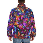 Down-Padded Puffer Jacket Kaleidoscope of Vibrant Colors