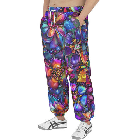 Men's Sweatpants Kaleidoscope of Vibrant Colors
