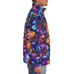 Down-Padded Puffer Jacket Kaleidoscope of Vibrant Colors