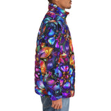 Down-Padded Puffer Jacket Kaleidoscope of Vibrant Colors