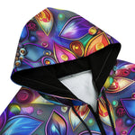 Men's Zip Up Hoodie Kaleidoscope of Vibrant Colors