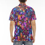 Men's Polo Shirt Kaleidoscope of Vibrant Colors