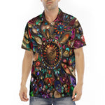 Men's Polo Shirt Colorful Mandala Jewels Art