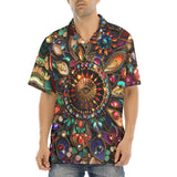 Hawaiian Shirt Colorful Mandala Jewels Art