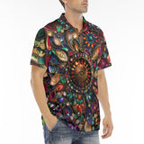 Men's Polo Shirt Colorful Mandala Jewels Art