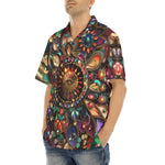 Hawaiian Shirt Colorful Mandala Jewels Art