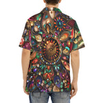 Hawaiian Shirt Colorful Mandala Jewels Art