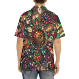 Hawaiian Shirt Colorful Mandala Jewels Art