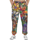 Men's Sweatpants Vibrant Colors Crystal Flowers