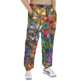 Men's Sweatpants Vibrant Colors Crystal Flowers