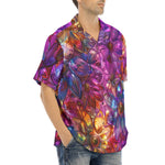 Hawaiian Shirt Vibrant Pattern of Crystal Flowers