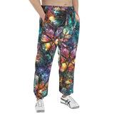 Men's Sweatpants Crystal and Gemstone Flowers
