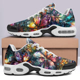 Air Cushion Sneakers Crystal and Gemstone Flowers