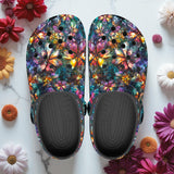 Classic Clogs Crystal and Gemstone Flowers