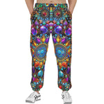 Men's Sweatpants Shiny Gemstones Bright Colors Mandala