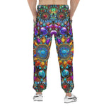 Men's Sweatpants Shiny Gemstones Bright Colors Mandala